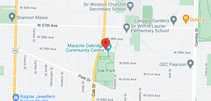 map of 408 995 W 59TH AVENUE